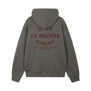 Deus Ex Machina Bordeaux College Address Zip Hoodie Charcoal