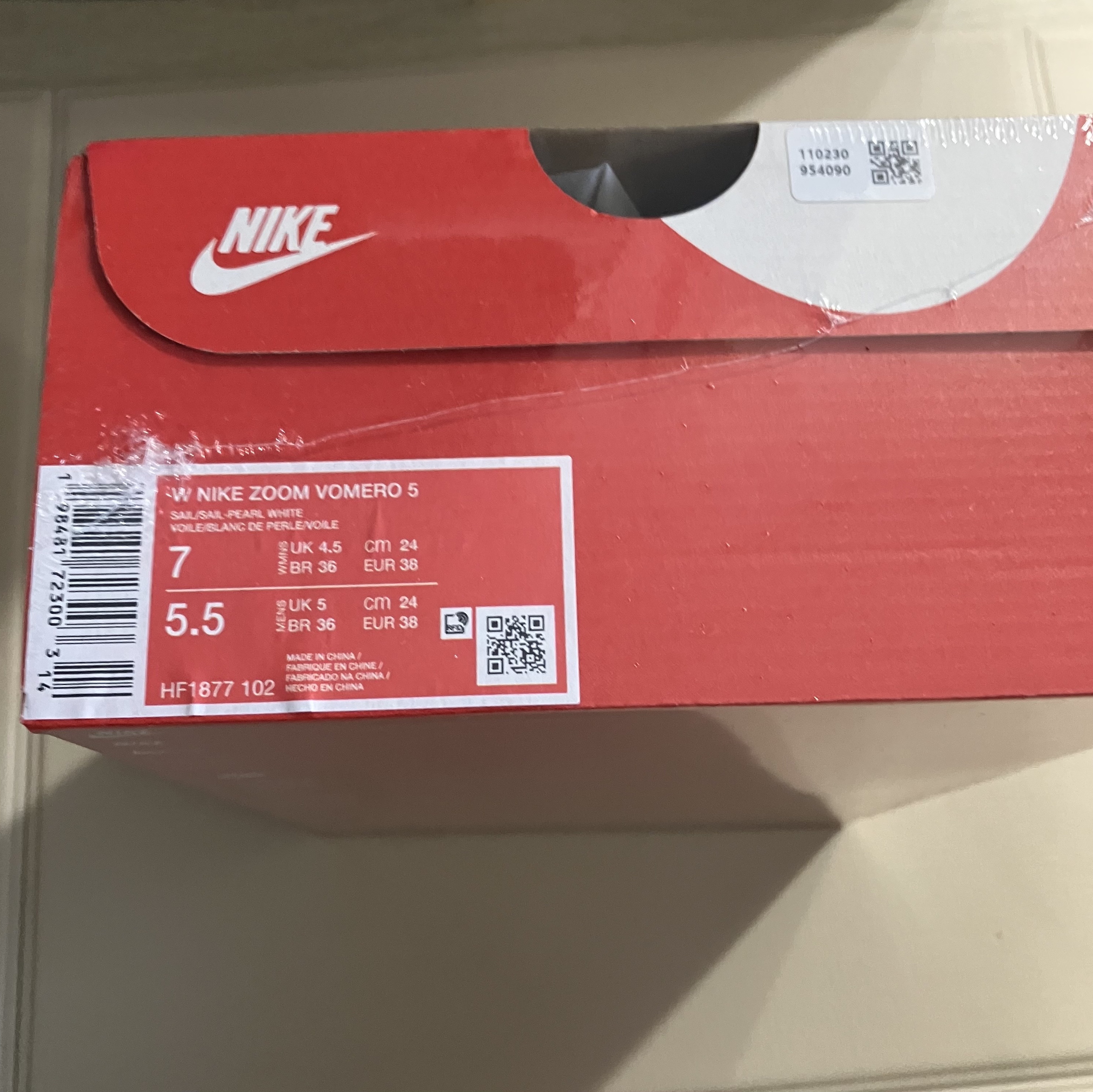 (W) Nike Zoom Vomero 5 Sail Particle Pink 착용 스타일 - 2