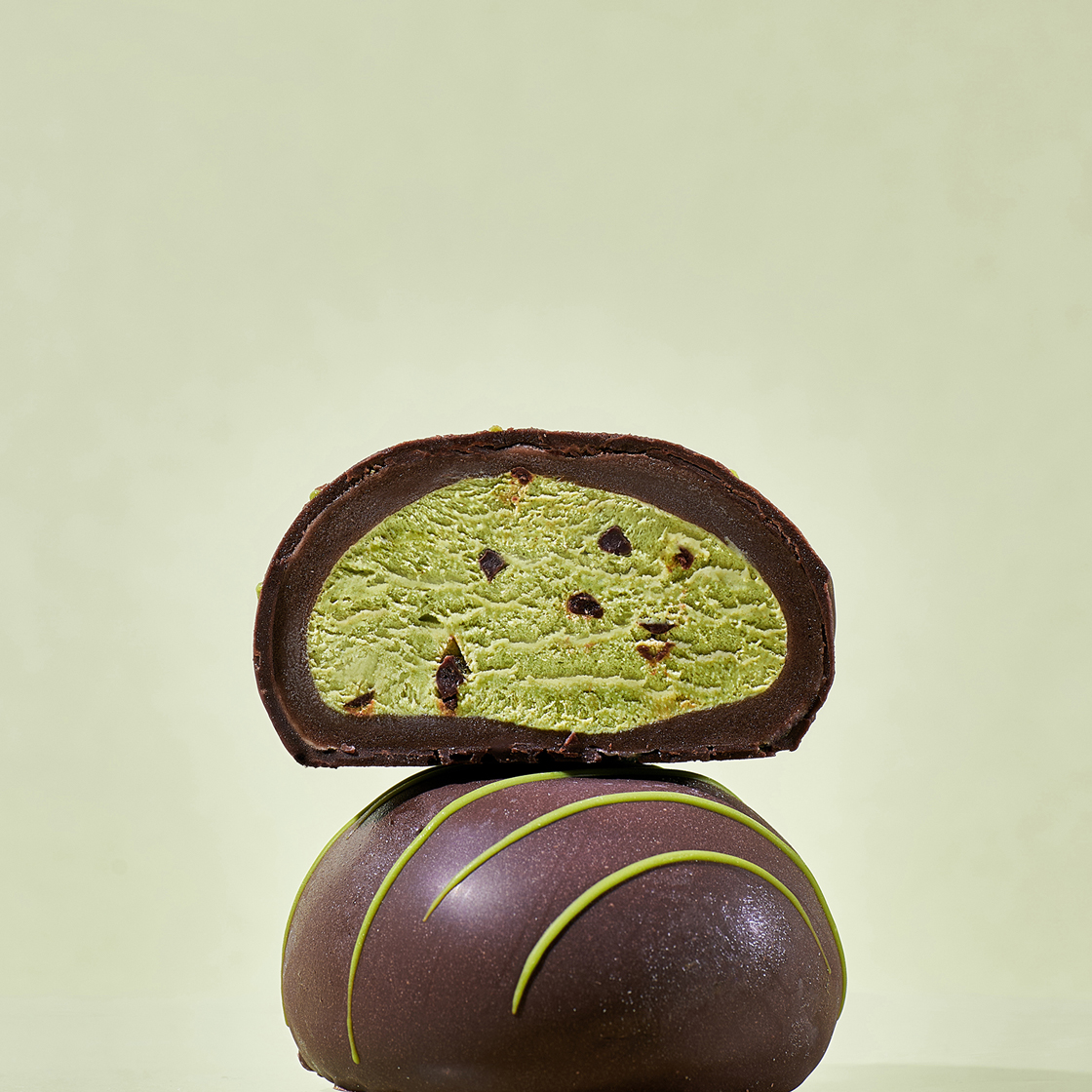 더바른떡 초코팅 말차크림떡 (70g * 6개입) 1박스(THE BAREUN TTEOK Choco Brulee Matcha Cream Tteok (70g *6EA) 1Box) - 5