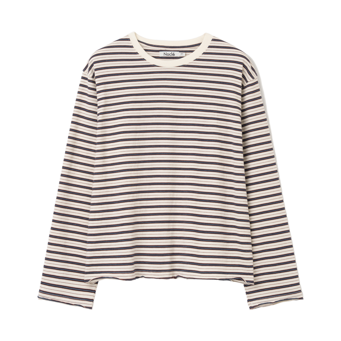 노클 롭 스트라이프 롱 슬리브 아이보리(Nocle Rob Stripe Long Sleeve Ivory)