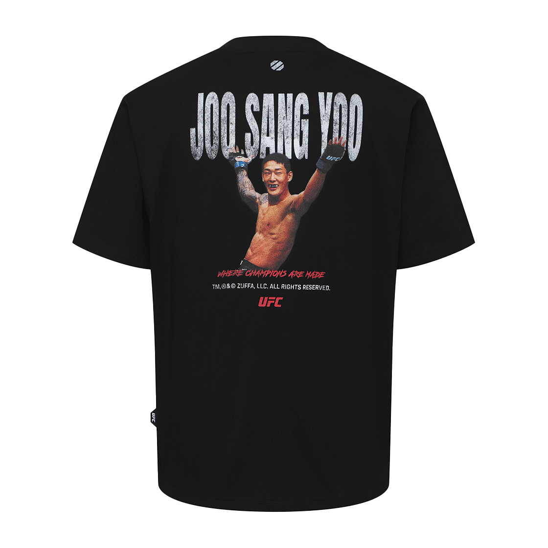 U2SSX2123BK UFC SPORT Joosang Yoo Relaxed Fit Short Sleeve Black