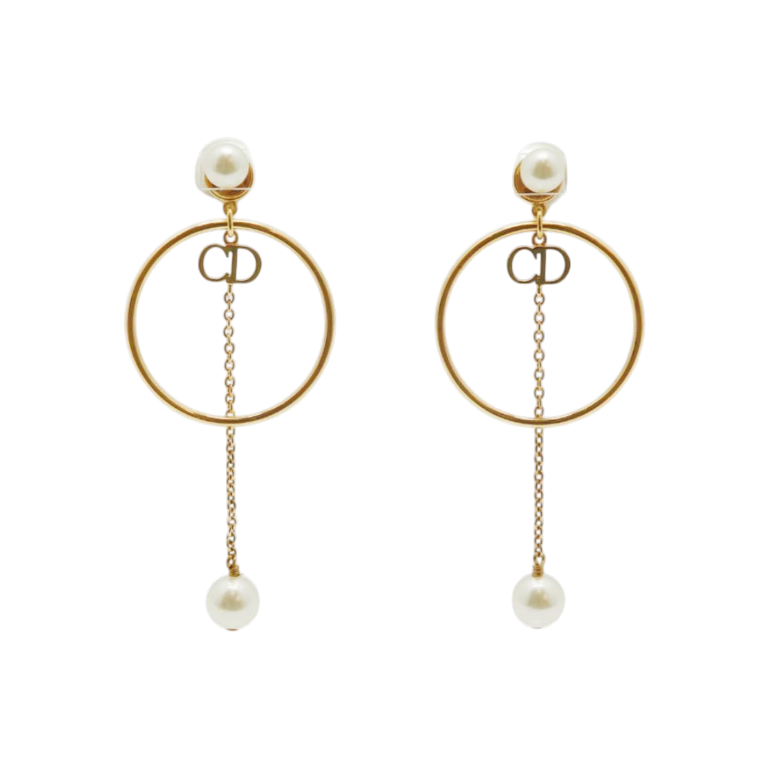 ITIFQKMH5DWF Dior CD Tribal Drop Earrings