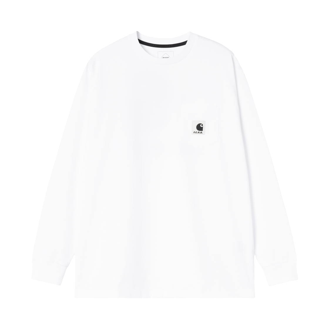 A261051-02-XX Carhartt WIP x FC Real Bristol Pocket L/S T-Shirt White