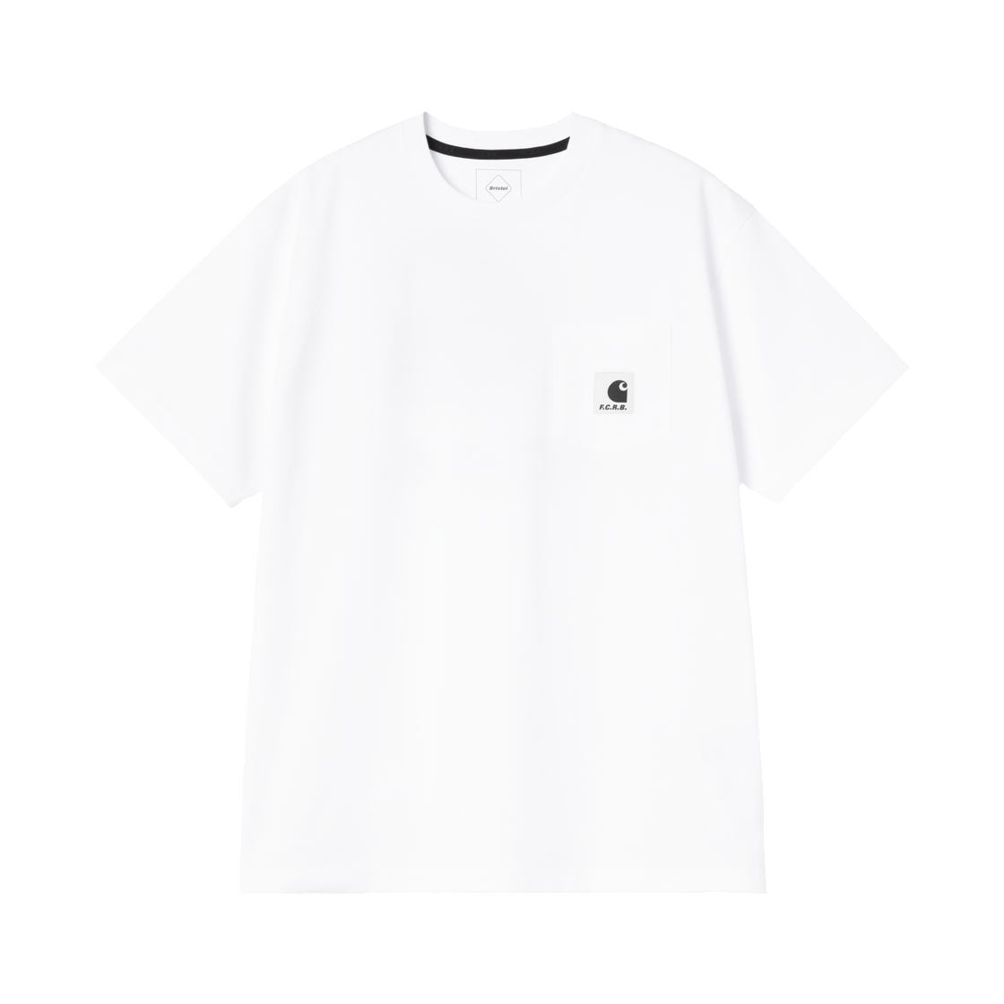 A261050-02-XX Carhartt WIP x FC Real Bristol Pocket S/S T-Shirt White