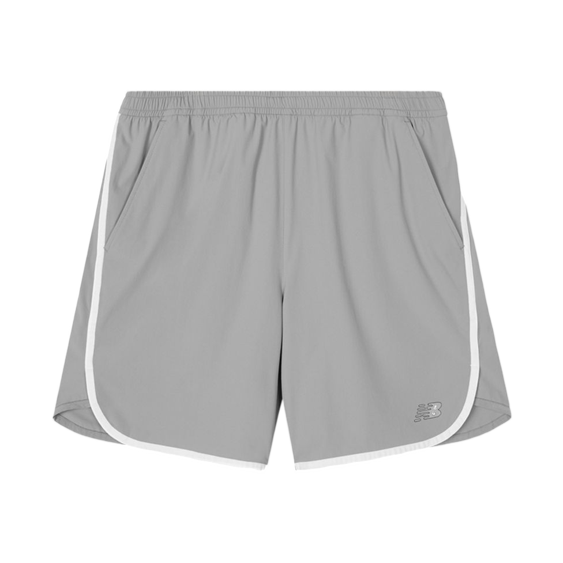 뉴발란스 x 기안84 유니 살라고뛴다 4.5인치 우븐 쇼츠 그레이(New Balance x Kian84 UNI Run To Live 4.5-Inch Woven Shorts Gray)