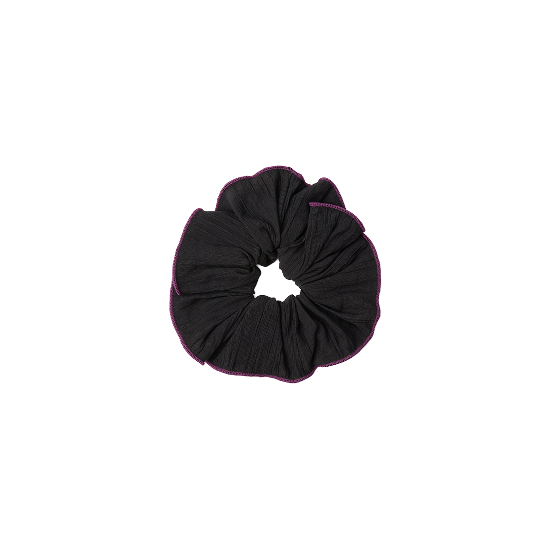 세터 우먼 링클 컬러 블록 스크런치 블랙(SATUR W Wrinkle Color Block Scrunchie Black) - 2