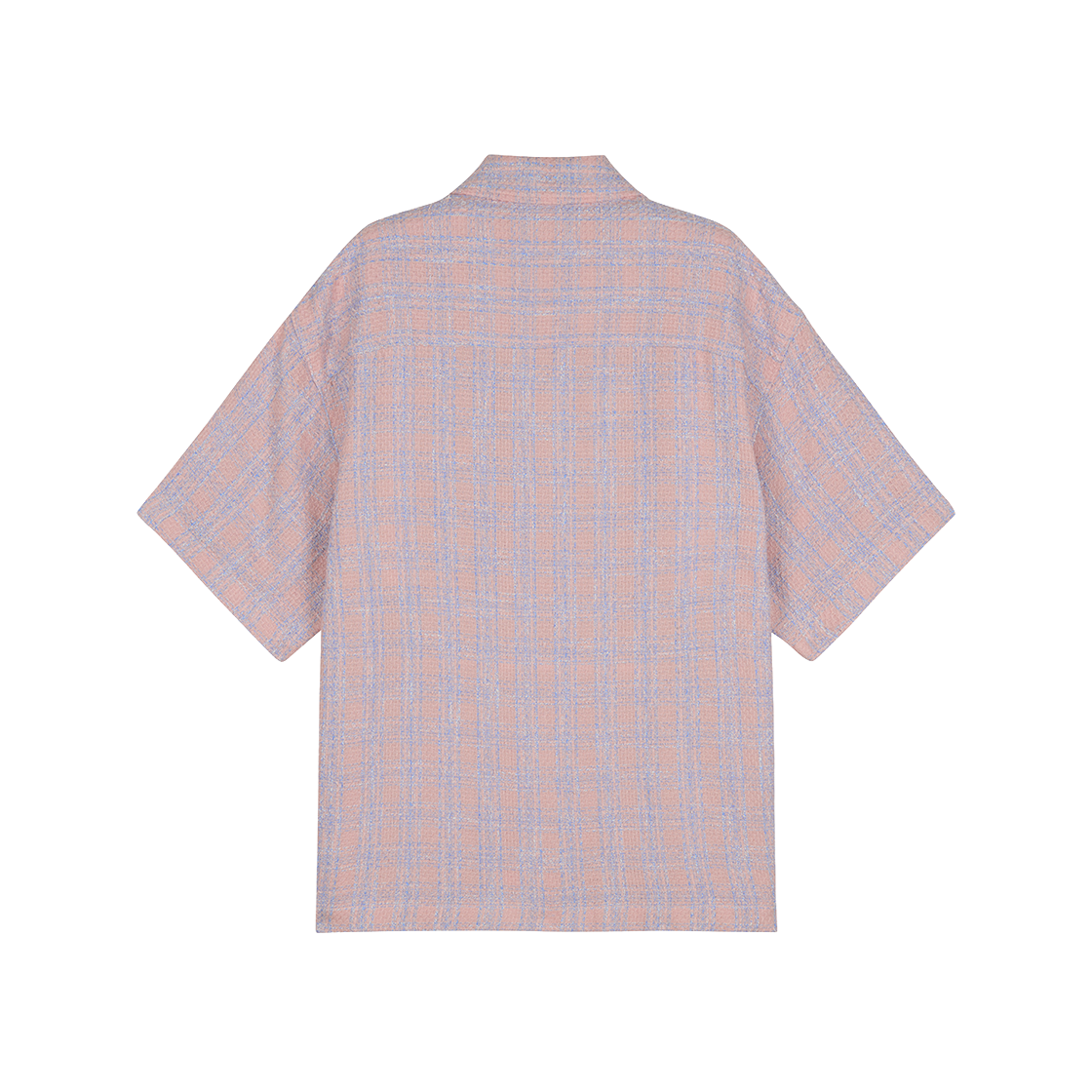 지오송지오 컬렉션 트위드 체크 하프 셔츠 핑크 BI3SH313PK(ZIOSONGZIO COLLECTION Tweed Check Half Shirt Pink) - 2