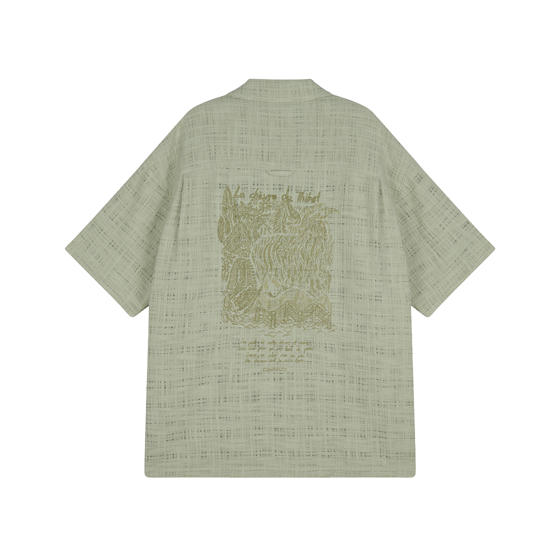 지오송지오 컬렉션 베스티어리 아트워크 하프 셔츠 그린 BI3SH314GR(ZIOSONGZIO COLLECTION Bestiary Artwork Half Shirt Green) - 2