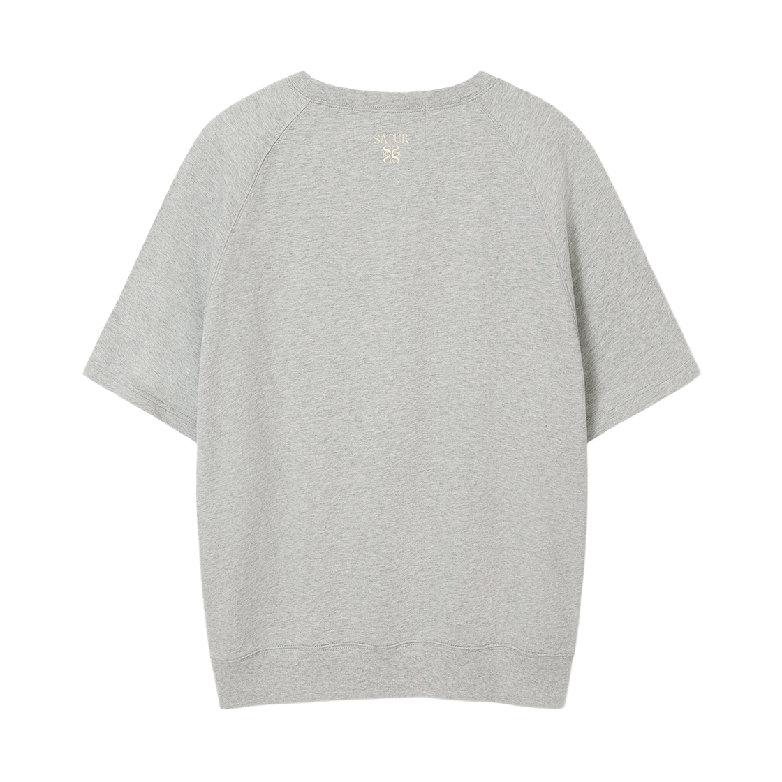 세터 베이직 하프 스웨트셔츠 멜란지 그레이(SATUR Basic Half Sweatshirt Melange Gray) - 2