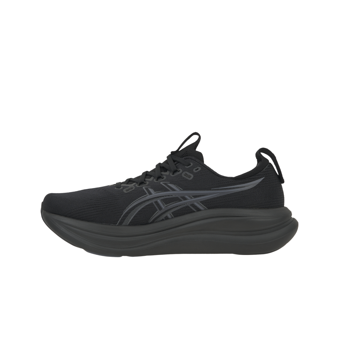 (W) 아식스 젤 님버스 28 블랙 그래파이트 그레이 - D 와이드((W) Asics Gel-Nimbus 28 Black Graphite Grey - D Wide) - 3