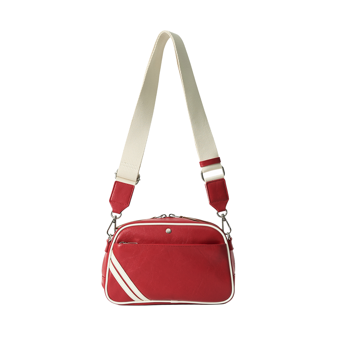 세터 로턴 콘트라스트 미니 크로스 백 레드(SATUR Lawton Contrast Mini Cross Bag Red) - 2