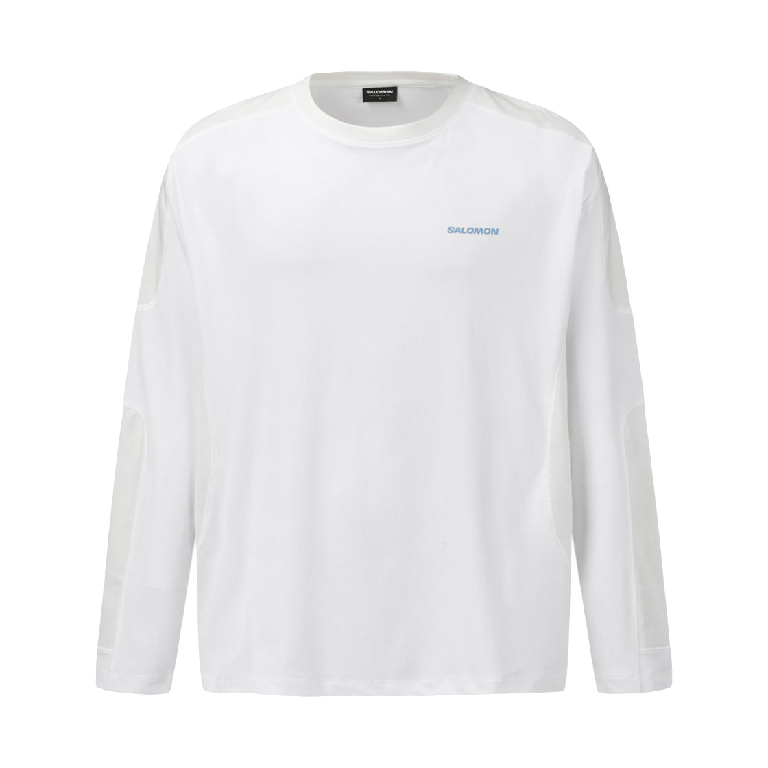 살로몬  글라이드 롱 슬리브 화이트(Salomon Glide LS Tee White)