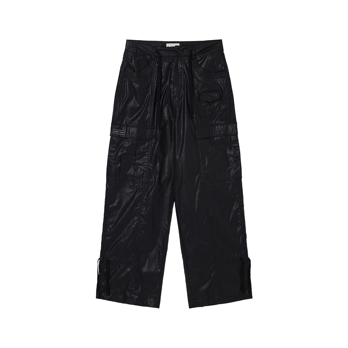 세터 우먼 코티드 코튼 카고 팬츠 블랙(SATUR W Coated Cotton Cargo Pants Black)