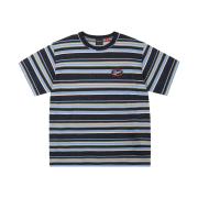 Deus Ex Machina Forecourt Stripe T-Shirt Navy