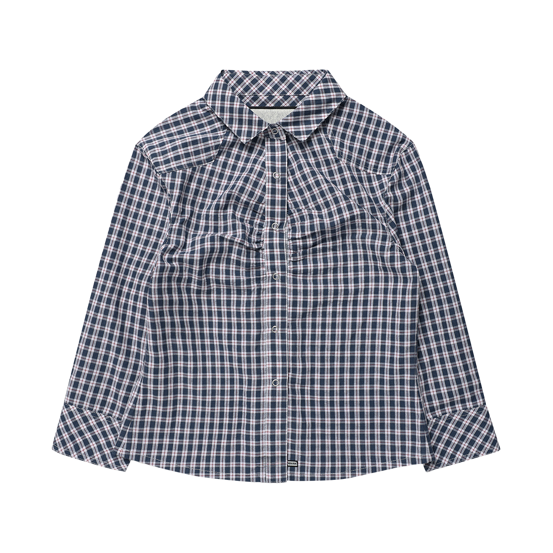 더바이닐하우스 쓰리 쿼터 슬리브 셔츠 블루(Thevinylhouse Three-Quarter Sleeve Shirts (W) Blue)