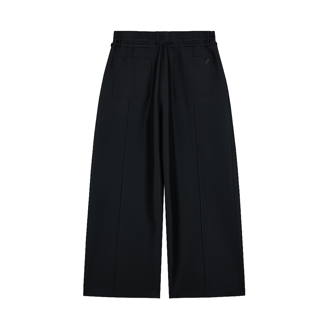 지오송지오 컬렉션 커브드 와이드 팬츠 블랙 BI2PT237BK(ZIOSONGZIO COLLECTION Curved Wide Pants Black) - 2