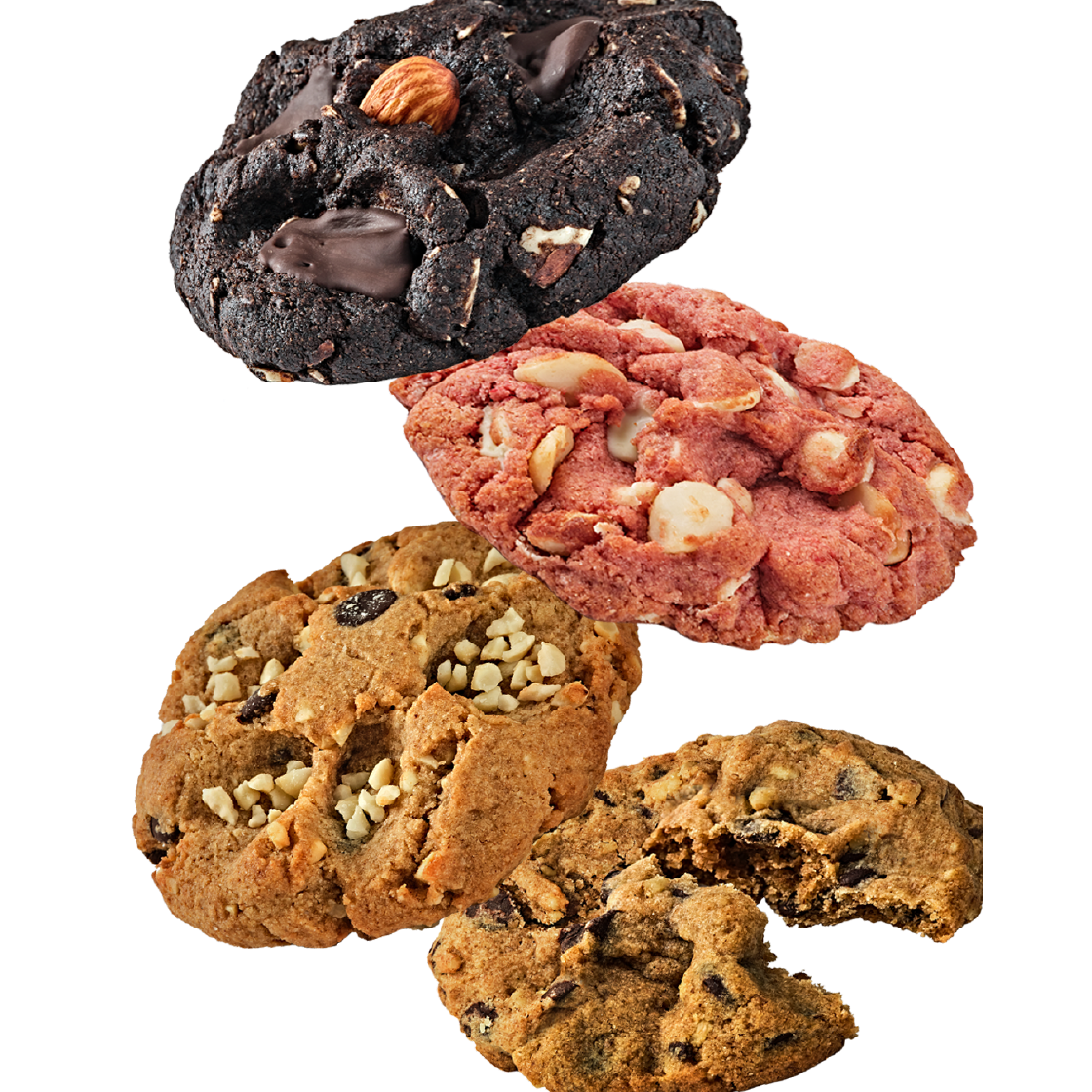 널담 고단백 저당 통밀 르뱅 쿠키 6개 2박스 (6가지맛, 개당 50g)(Nuldam Guilt-Free Whole Wheat Levain Cookie Collection (12 pcs)) - 2