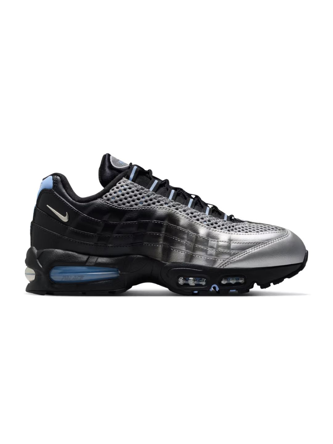Nike x Palace Air Max 95 Metallic Silver Aluminum 착용 스타일 - 2