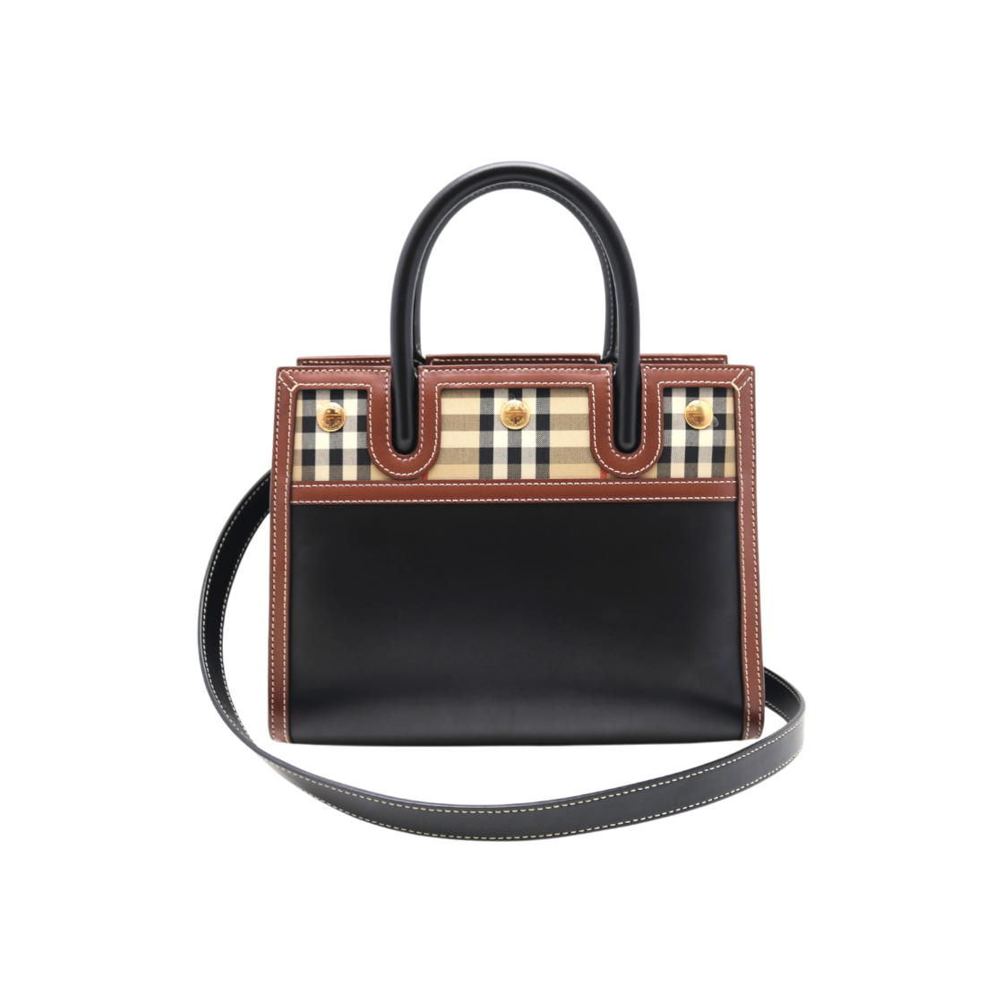 버버리 빈티지체크 타이틀 토트백 8025266(Burberry Vintage Check Title Tote Bag 8025266) - 1
