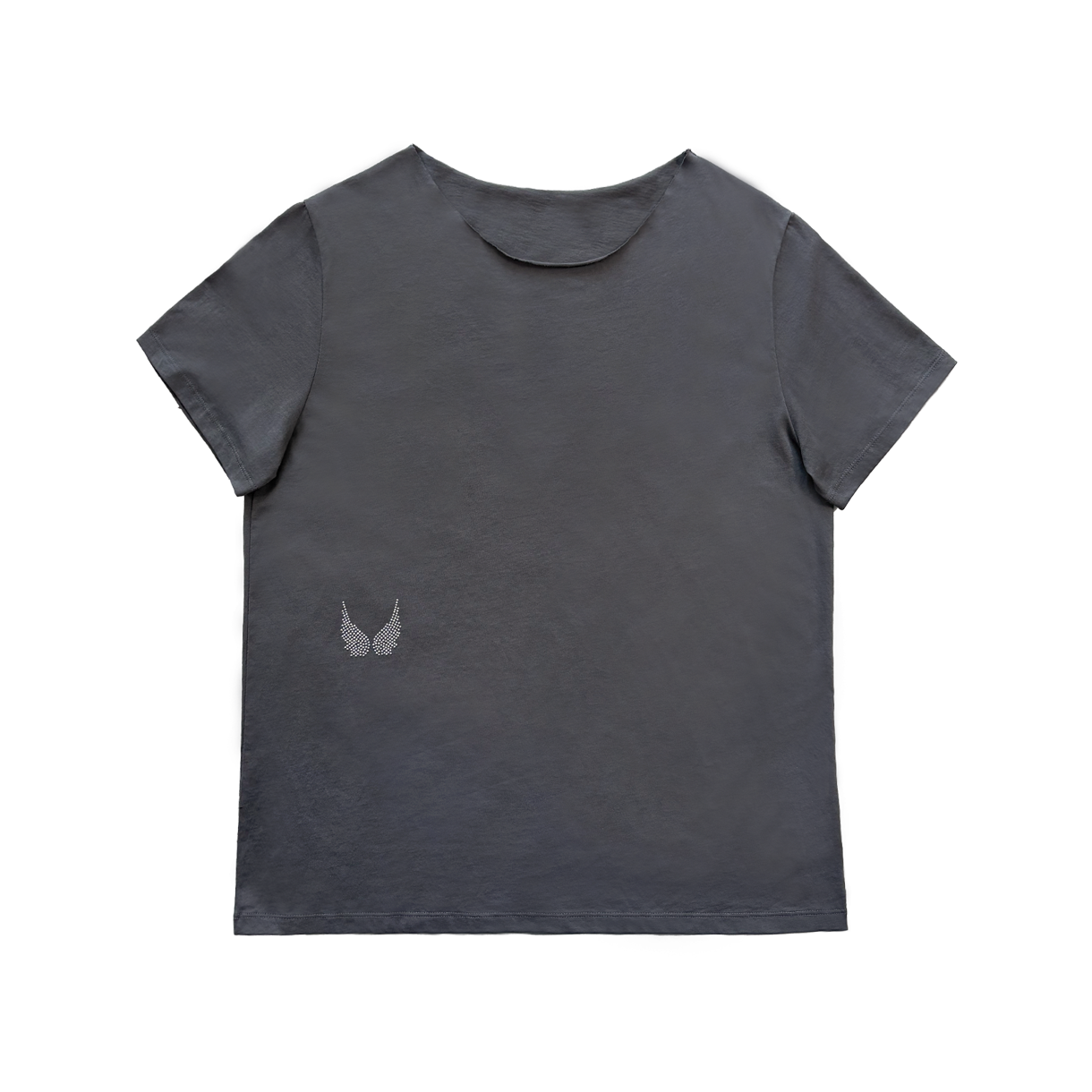 오드미 엔젤 핫픽스 티셔츠 - 그레이(ODDME Angel Hotfix T-Shirt - Gray) - 2