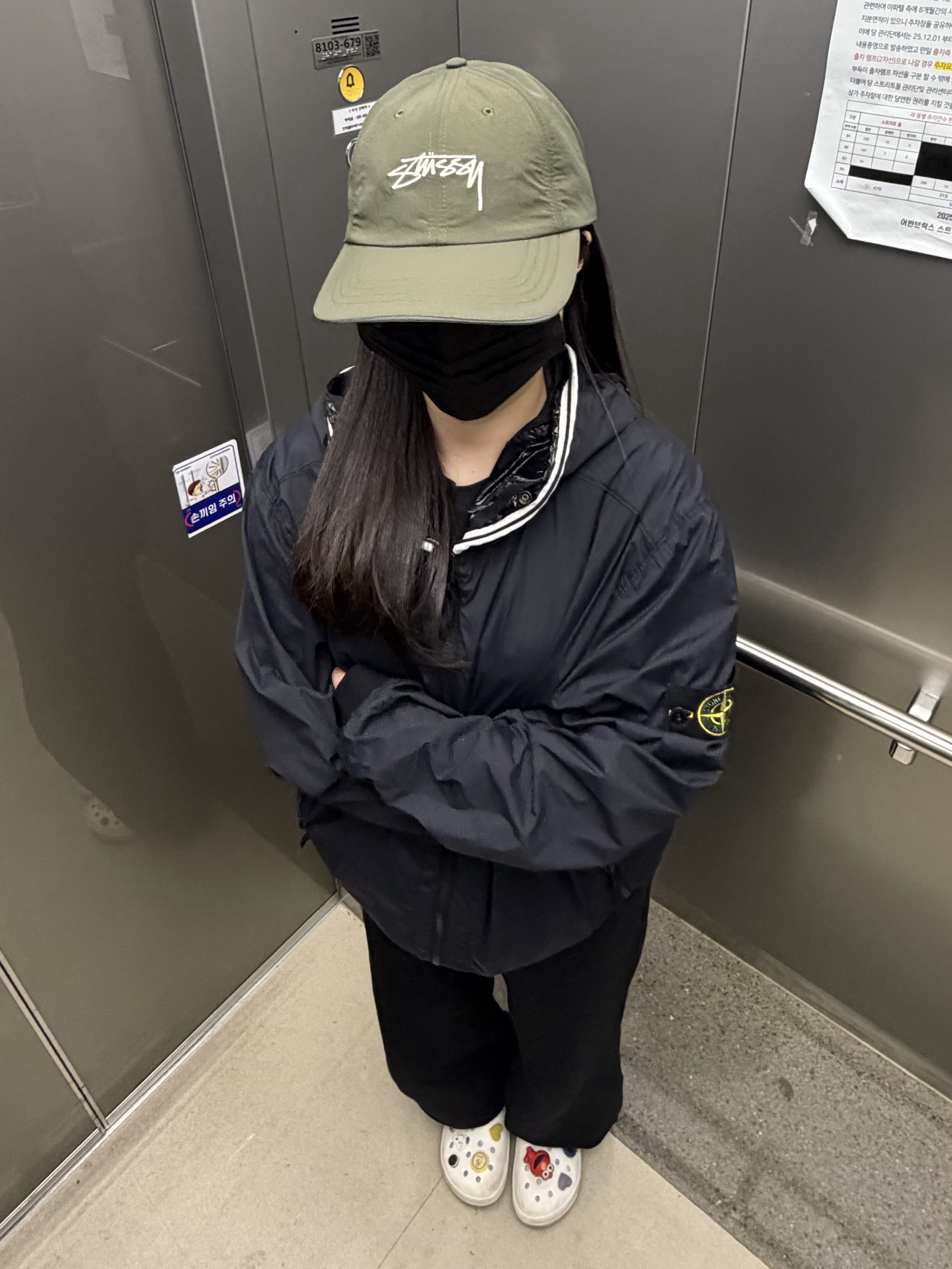 Stussy Low Profile Smooth Stock Strapback Green 착용 스타일
