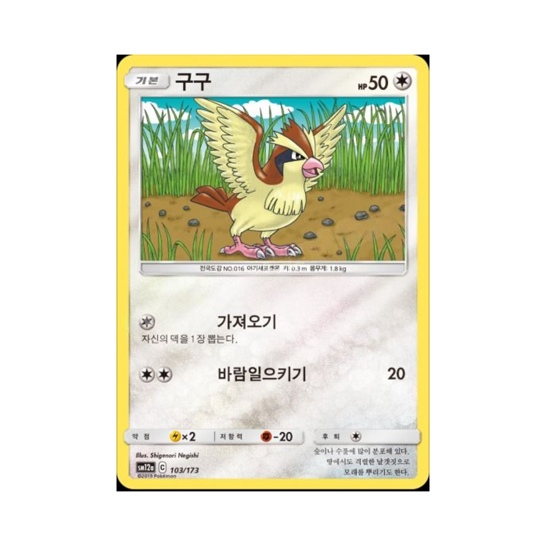 포켓몬 TCG 구구 태그올스타즈 (한글판)(Pokemon TCG Pidgey Tag All Stars (Korean Ver.)) - 1