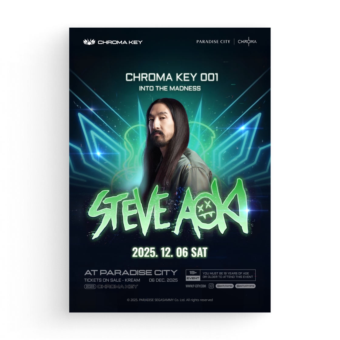 파라다이스 크로마 키 - 스티브아오키 내한공연 (2차 사전예약)(Paradise CHROMA KEY 1 - Steve Aoki (2nd advance reservation))