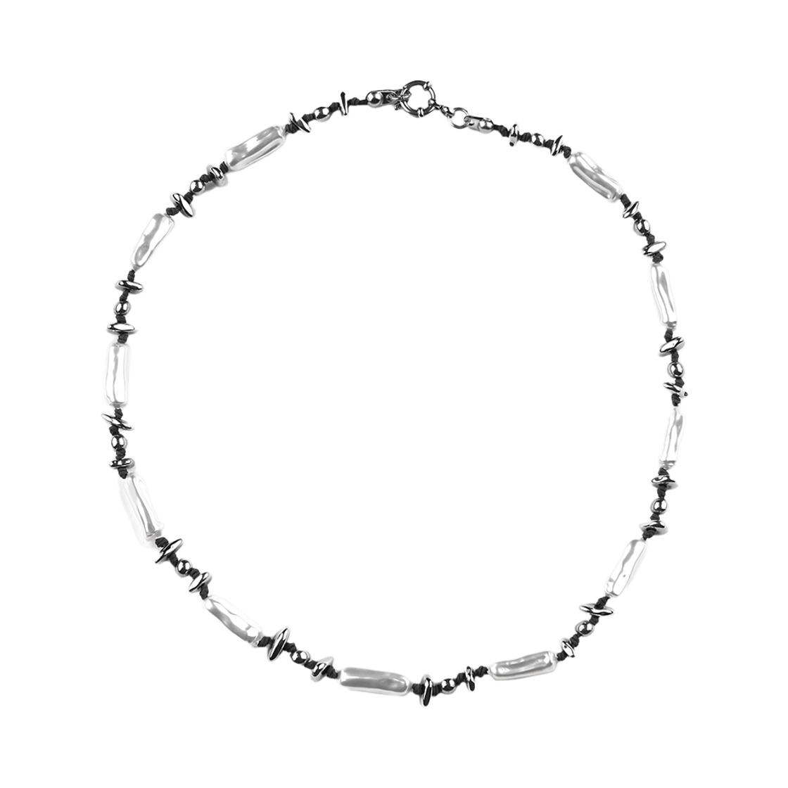 루바티 포세이돈 진주 헤머타이트 네크리스(Rubati Poseidon Pearl Hematite Necklace)