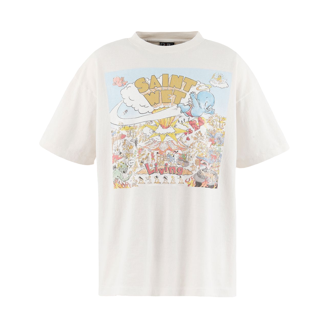 세인트 마이클 세인트 웻 티셔츠 화이트 - 26SS(Saint Mxxxxxx Saint Wet T-Shirt White - 26SS) - 1