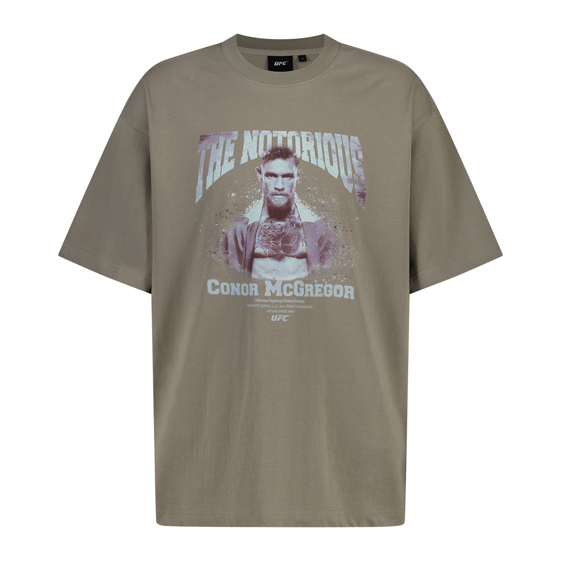 유에프씨 스포츠 맥그리거 반팔티 애쉬 카키 U2SSV2358AK(UFC SPORT Mcgregor Relaxed Fit Short Sleeve Ash Khaki) - 1