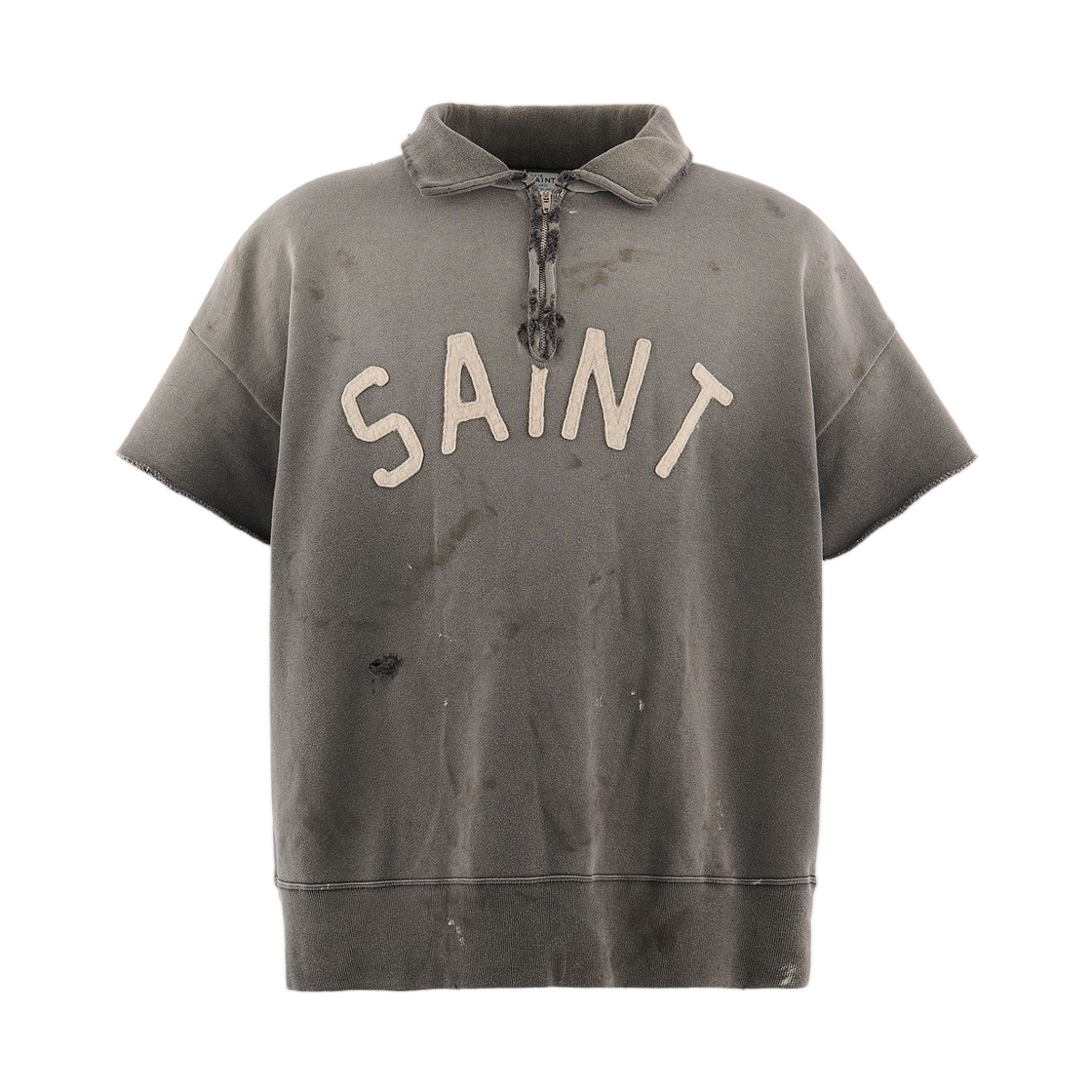 MK8-0000-052 Saint Mxxxxxx Saint Half Zip Sweat Charcoal - 26SS