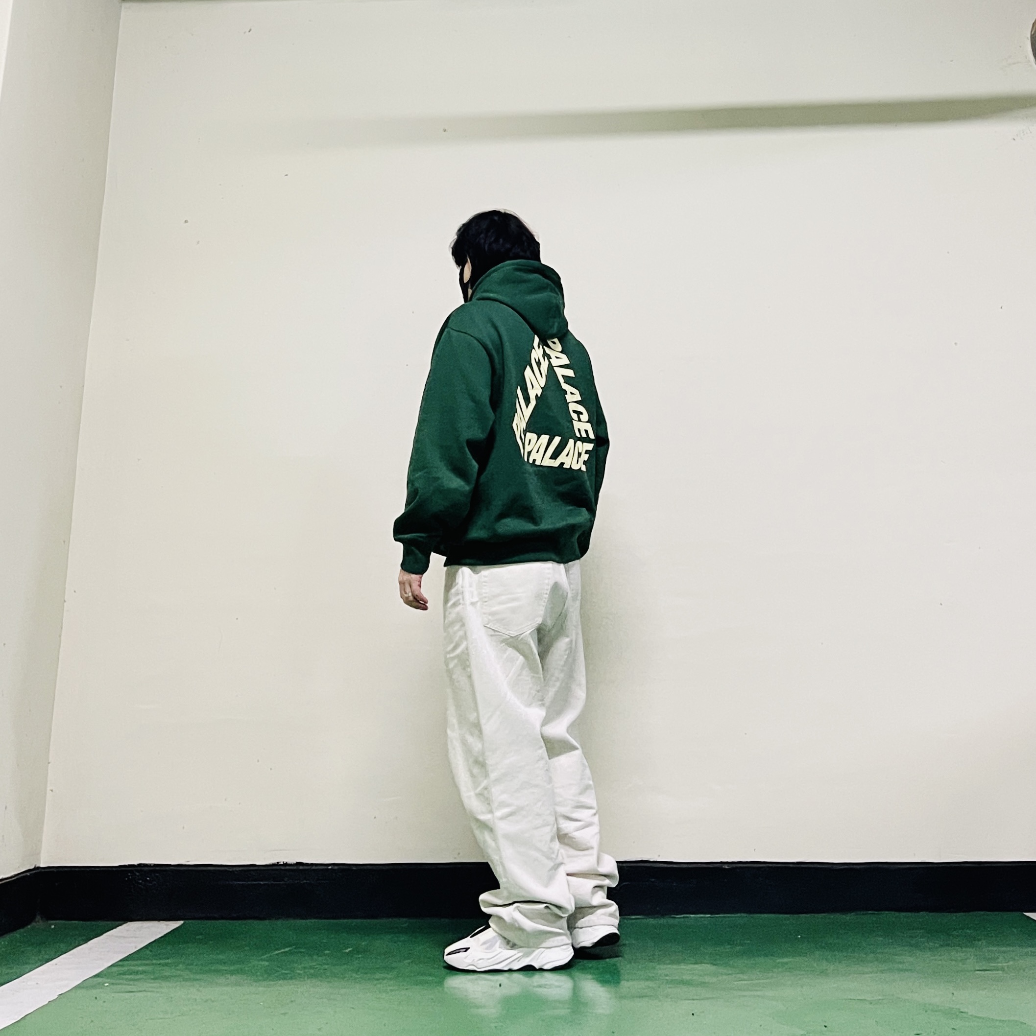 Palace P 3 Print Hood Racey Green - 25FW, Stussy Washed Canvas Big OL' Jean Washed Vintage Natural 착용 스타일 - 2