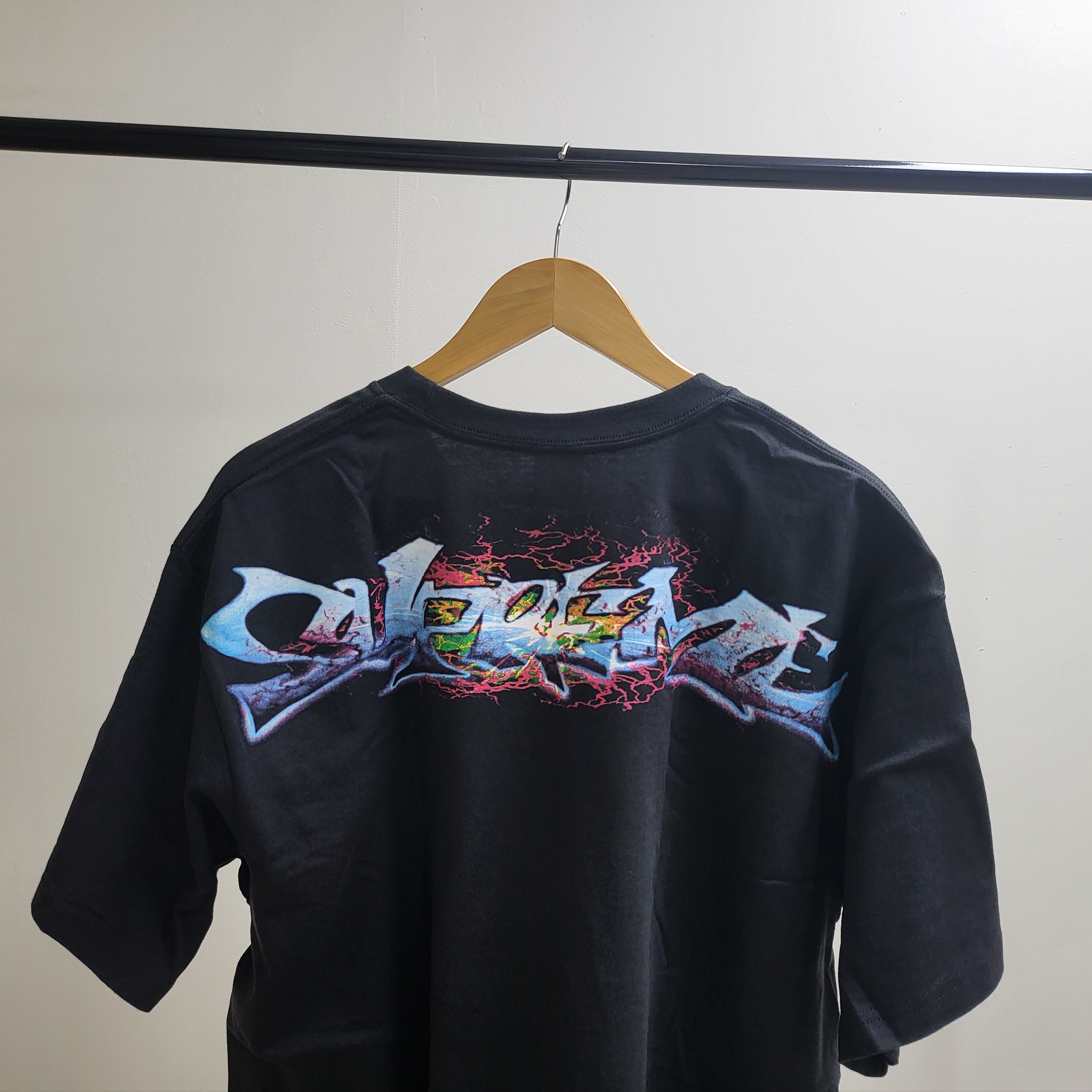 Supreme Tag T-Shirt Black - 25FW 착용 스타일 - 2