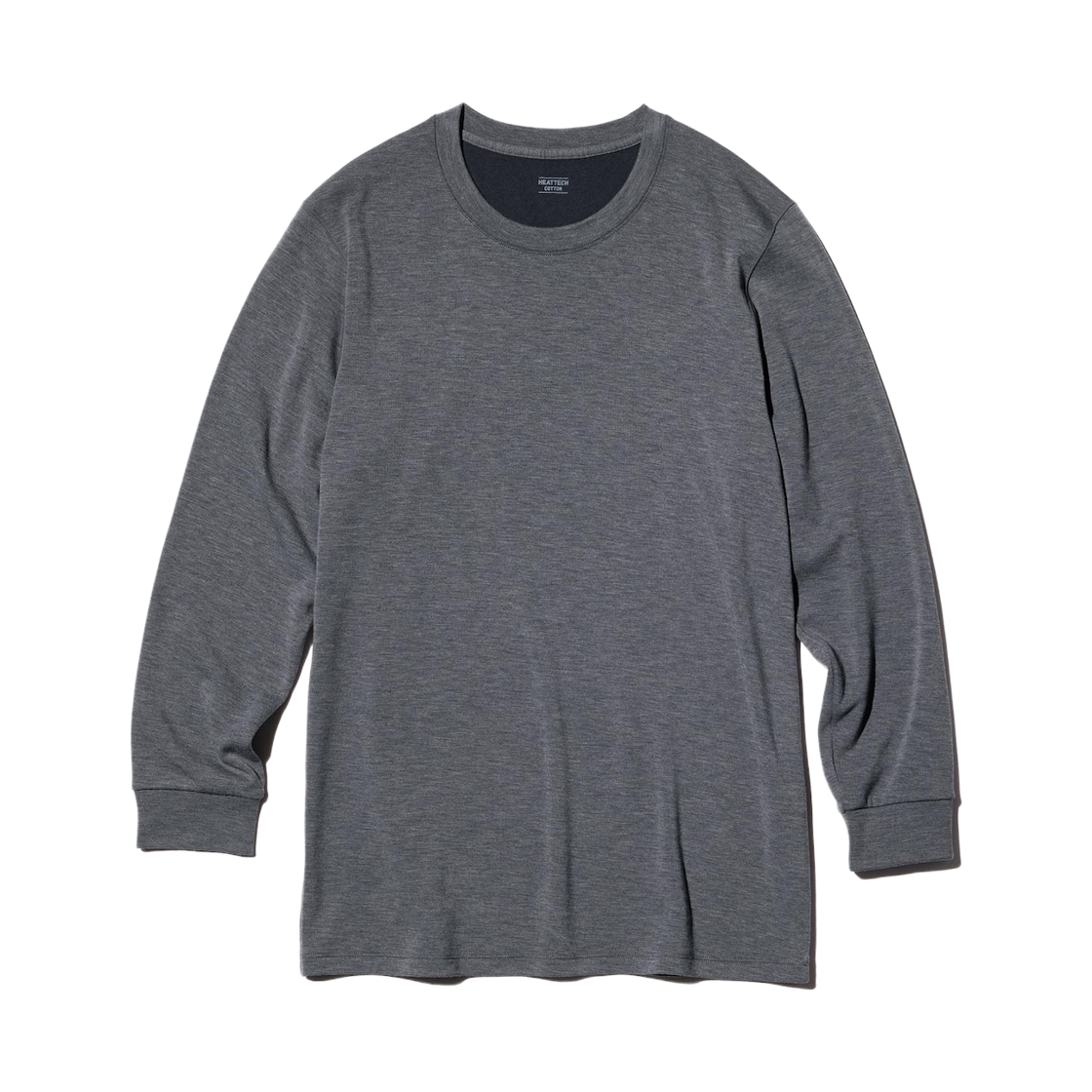 479450-08 Uniqlo Heattech Extra Warm Cotton Crewneck T-Shirt Dark Gray - JP