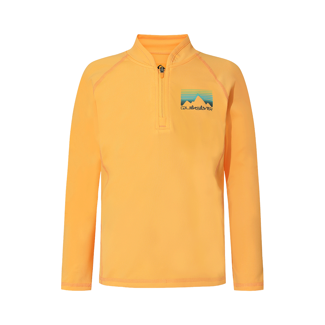 퀵실버 유스 호리즌 페이드 반집업 래쉬가드 (KG21BR520ORA)(QUIKSILVER Youth Horizon Fade Half Zip Rashguard (KG21BR520ORA))