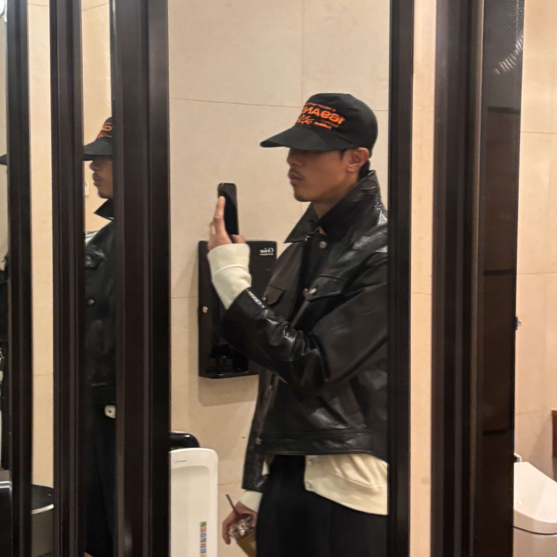 MIM Ripstop Cap Black 착용 스타일