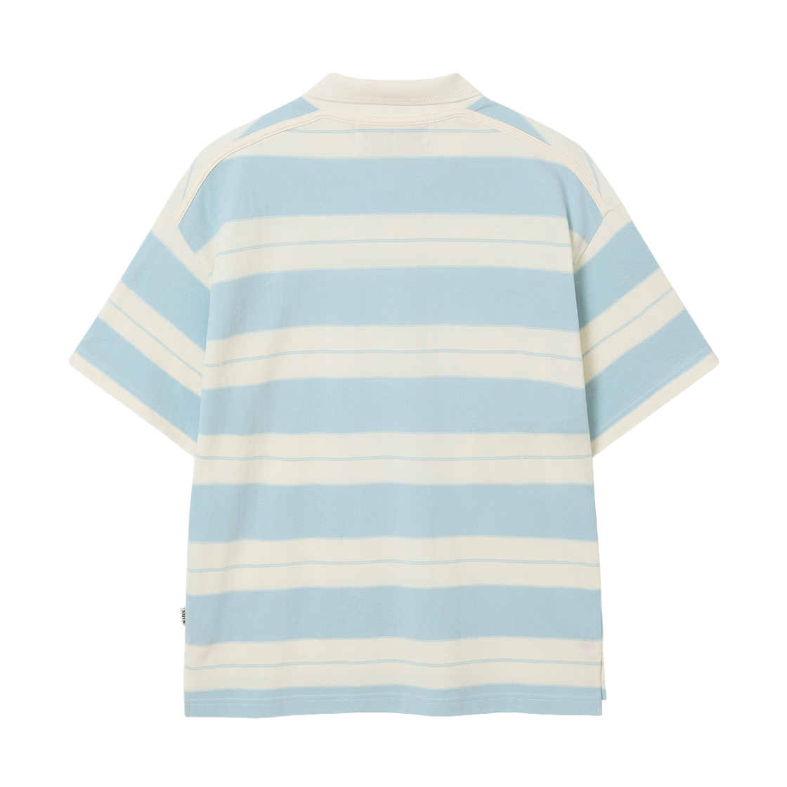 세터 아페로 스트라이프 피케 반팔 티셔츠 스카이 블루(SATUR Apero Stripe Pique T-Shirt Sky Blue) - 2