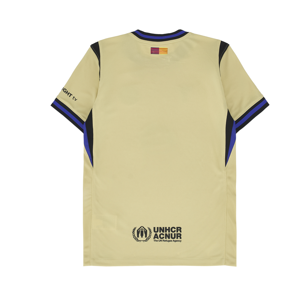 (키즈) 나이키 FC 바르셀로나 2025/26 어웨이 레플리카 저지 옐로우 (논 마킹 버전)((Kids) Nike FC Barcelona 2025/26 Away Replica Jersey Yellow (Non Marking Ver.)) - 2