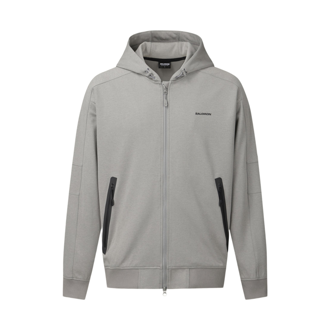 살로몬  녹티스 후디드 집 업 자켓 브라이트 그레이(Salomon Noctis Hooded Zip Jacket Bright Grey)