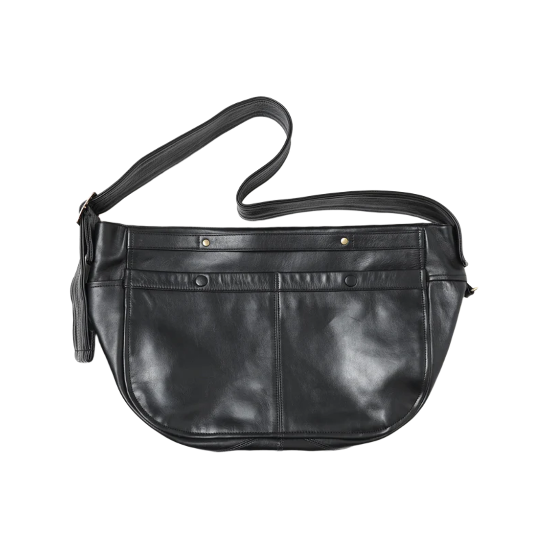 CCU 레더 뉴 뉴스페이퍼 백 M 블랙(CCU Leather New Newspapaer Bag M Black) - 1