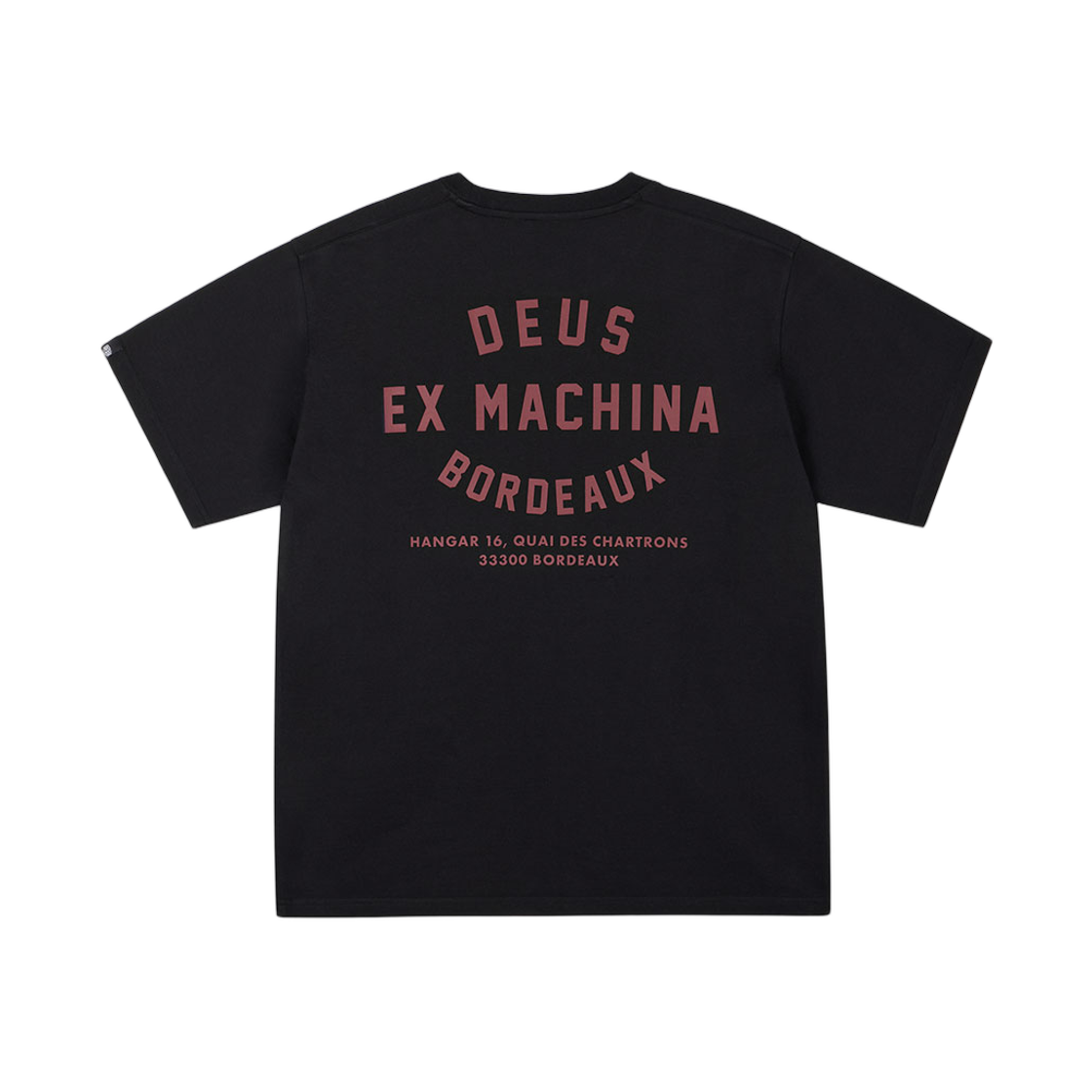 데우스 엑스 마키나 보르도 컬리지 어드레스 티셔츠 블랙(Deus Ex Machina Bordeaux College Address T-Shirt Black) - 1