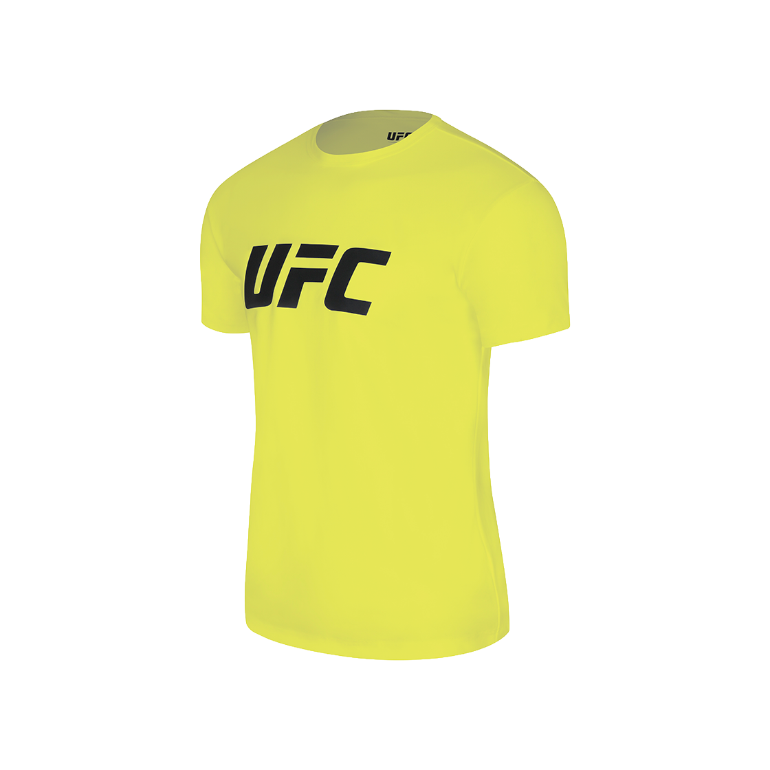 유에프씨 스포츠 텐션 빅로고 머슬핏 반팔 티셔츠 네온 옐로우 U4SSU2322NY(UFC SPORT Tension Big Logo Muscle Fit Short Sleeve Neon Yellow) - 2
