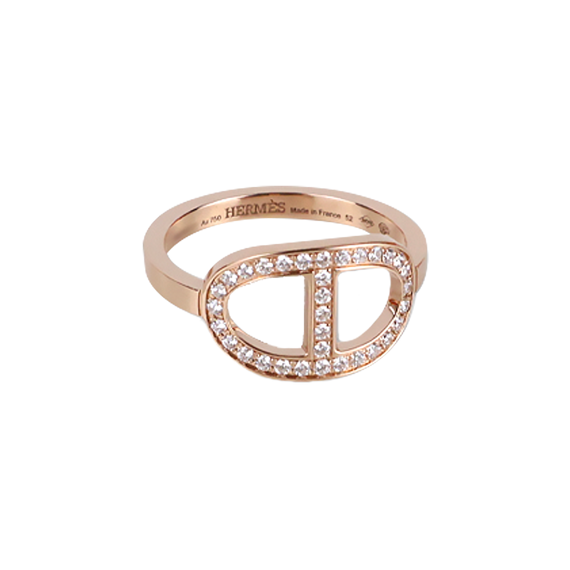 에르메스 Chaine d'ancre Contour 링 52호 H122605B(Hermes Chaine d'Ancre Contour Ring Size 52 H122605B) - 1