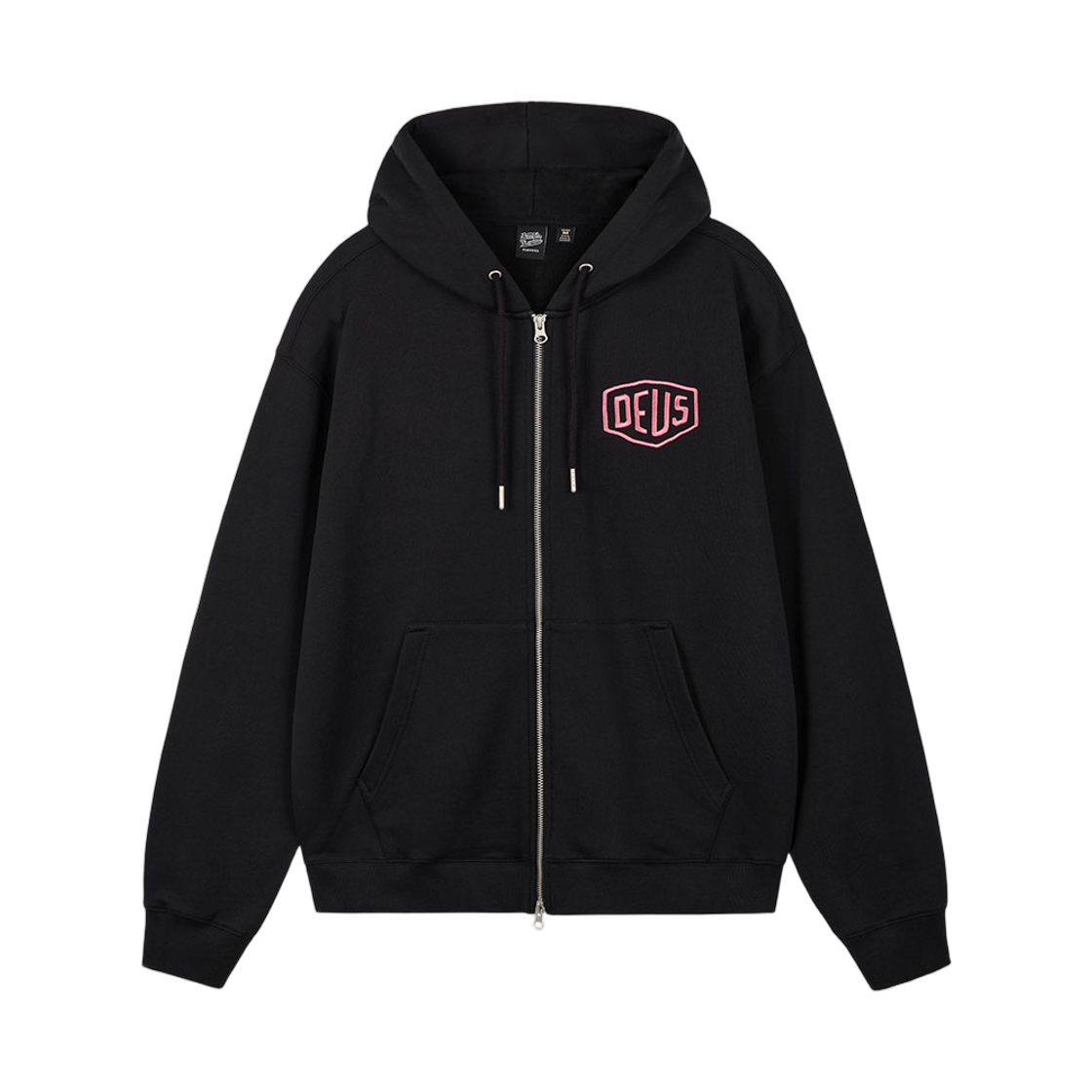 데우스 엑스 마키나 도쿄 컬리지 어드레스 집 후드 블랙(Deus Ex Machina Tokyo College Address Zip Hoodie Black) - 2
