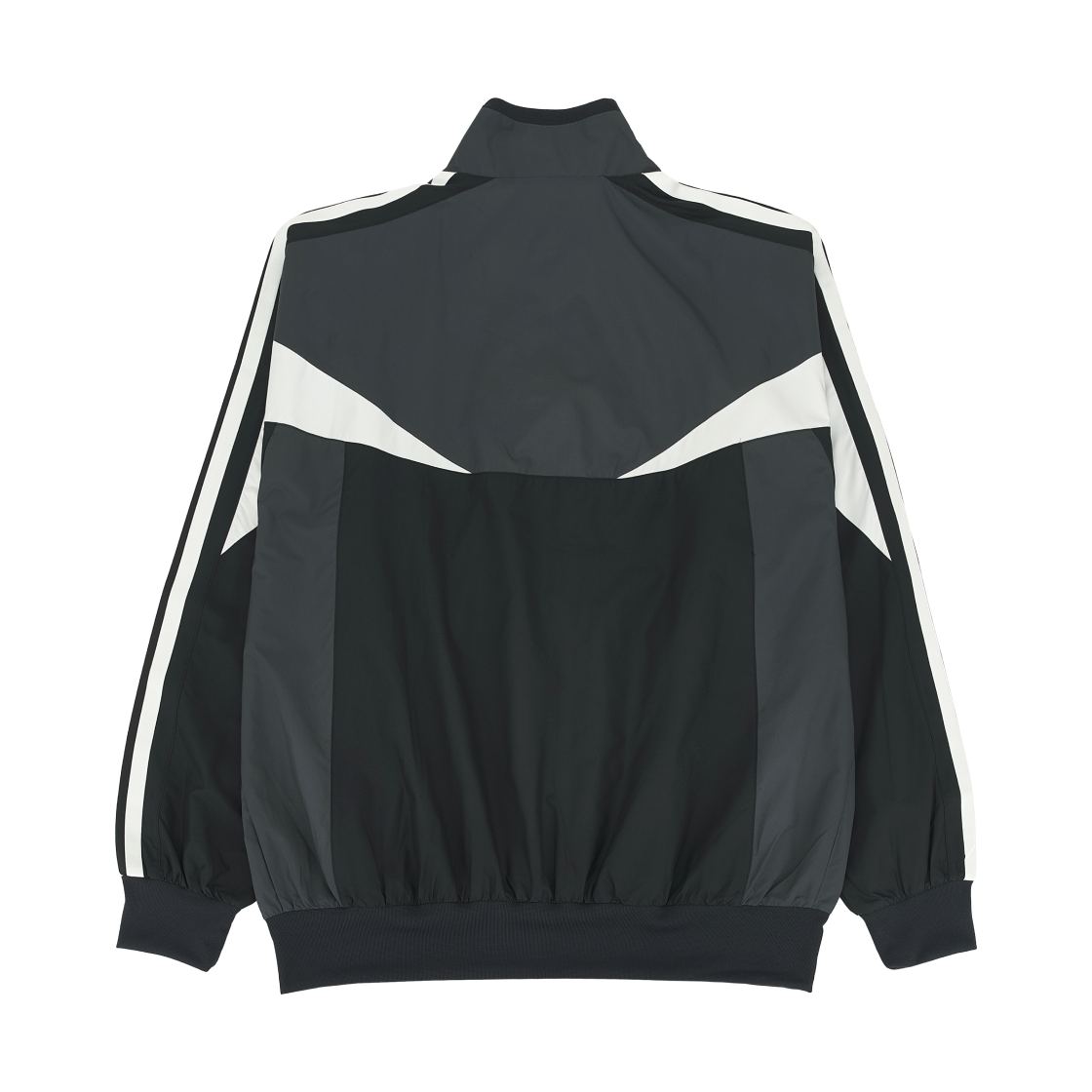 아디다스 머스트헤브스 루즈 핏 컬러블록 메쉬 라인드 윈드브레이커 자켓 블랙 그레이 식스 - KR 사이즈(Adidas Musthaves Loose Fit Colorblock Mesh-Lined Windbreaker Jacket Black Grey Six - KR Sizing) - 2