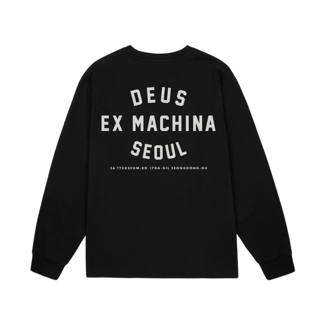 Deus Ex Machina Deus Ex Machina Seoul College Address L/S T-Shirt Black
