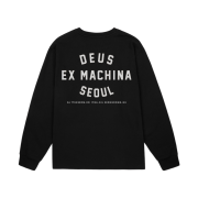 Deus Ex Machina Seoul College Address L/S T-Shirt Black