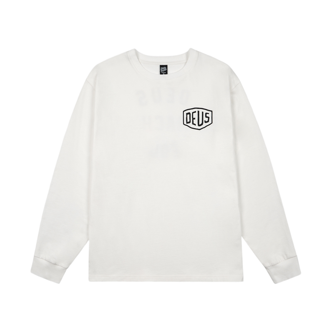 [6% 적립] 데우스 엑스 마키나 어드레스 긴팔티 화이트([6% 적립] Deus Ex Machina Seoul College Address Ls Tee White) - 2