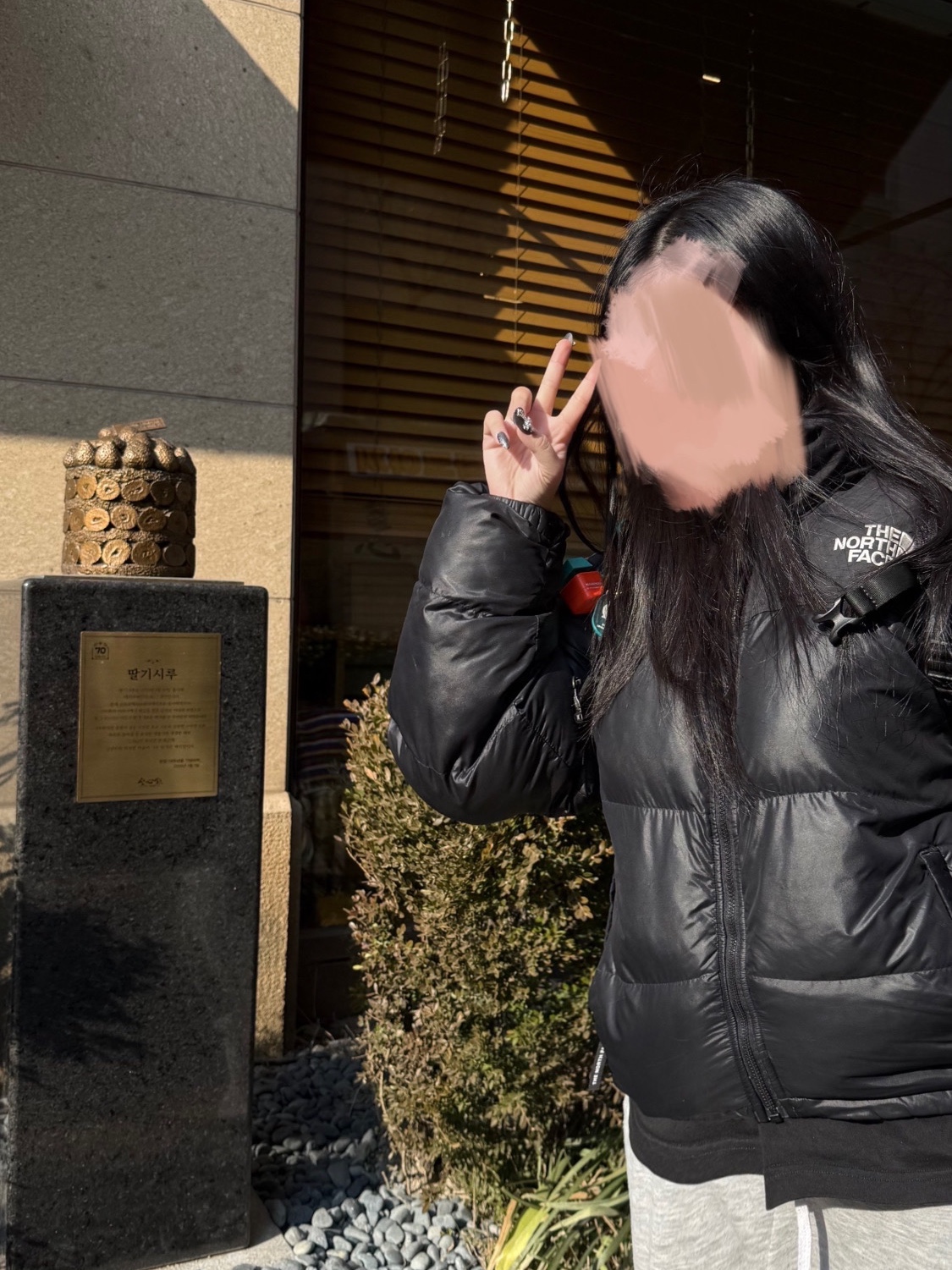 The North Face 1996 Eco Nuptse Jacket Real Black, Supreme Small Box L/S T-Shirt Black - 25SS 착용 스타일