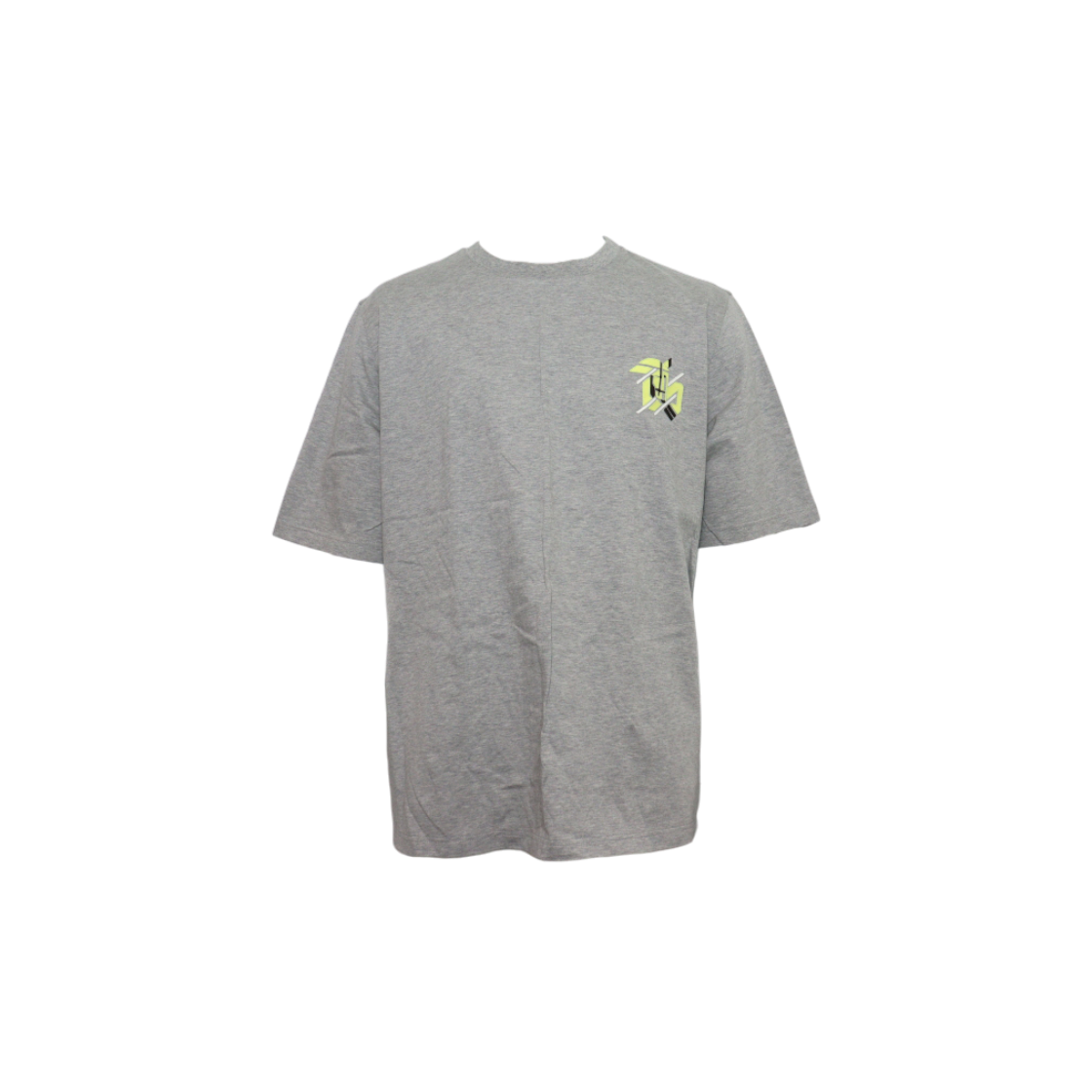 ITQKBECI4WL7 Hermes Gray Cotton Mini Leather Patch Men T-Shirt